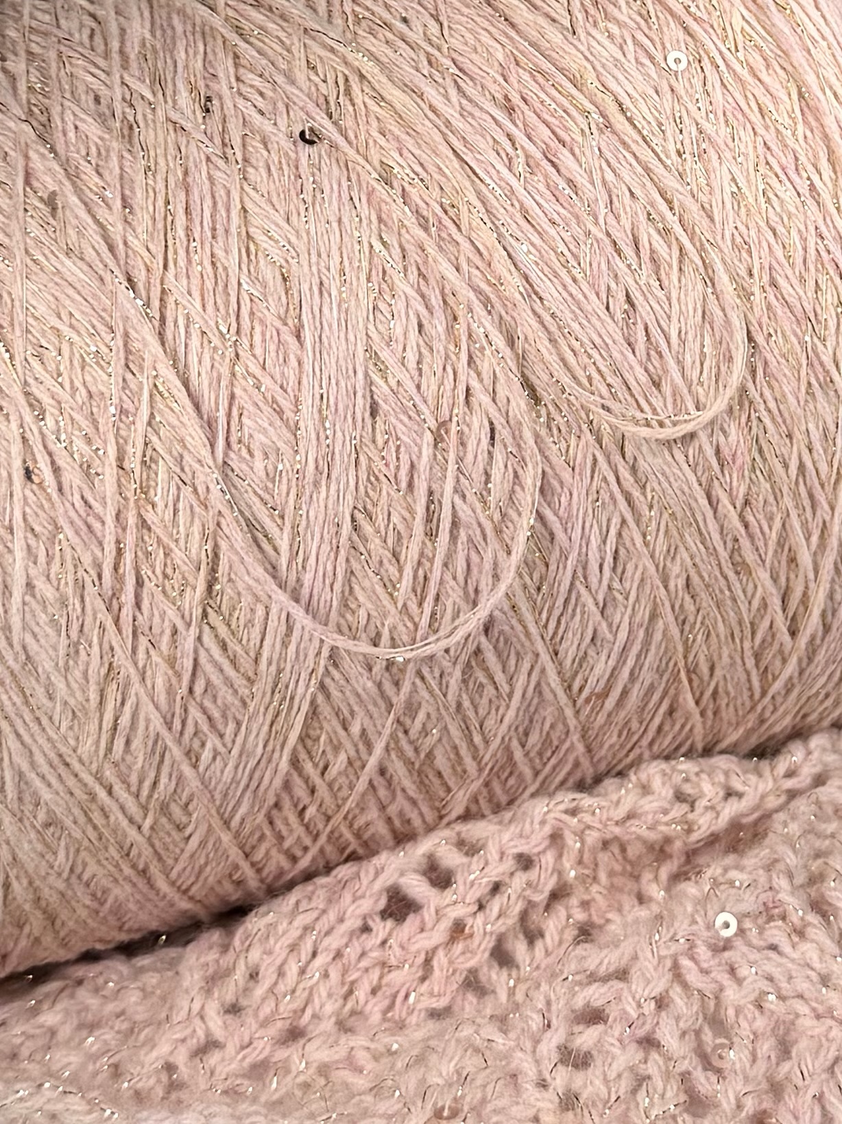 G&G Filati Susanna 200m/100g Puderrosa mit Champagnergold